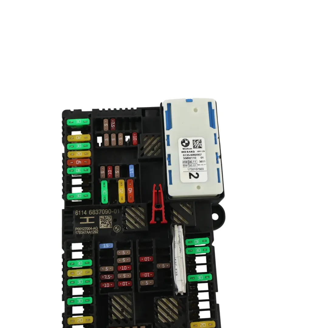 Módulo Unidad Control Caja Fusibles para BMW G30 G31 con número de pieza 6837090 BMW G30 G31 Módulo Unidad Control Caja Fusibles - SKU 6837090 - Número de pieza 6837090