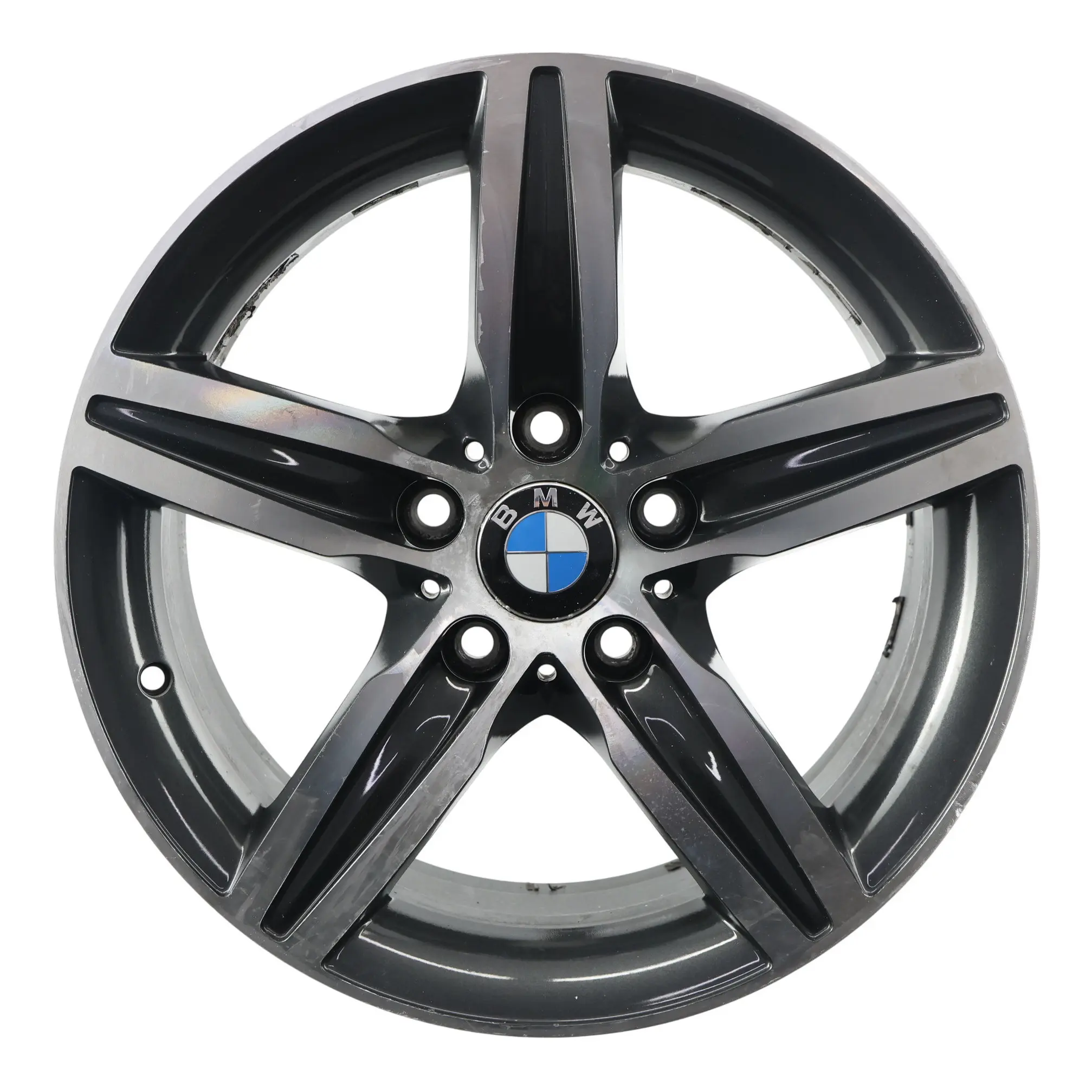BMW F20 F21 F22 Llanta de Aleacion Negra 17" Star Spoke 379 ET:43 7,5J 6850151