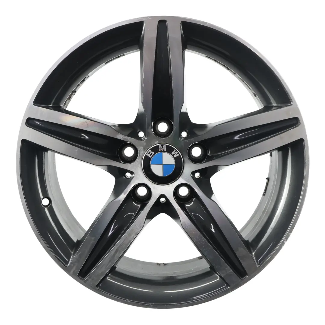 BMW F20 F21 F22 Nero AlluMini o Cerchione IN Lega 17" 7,5J Raggi a Stella 379 - SKU 6850151-4 - Numero di parte 6850151