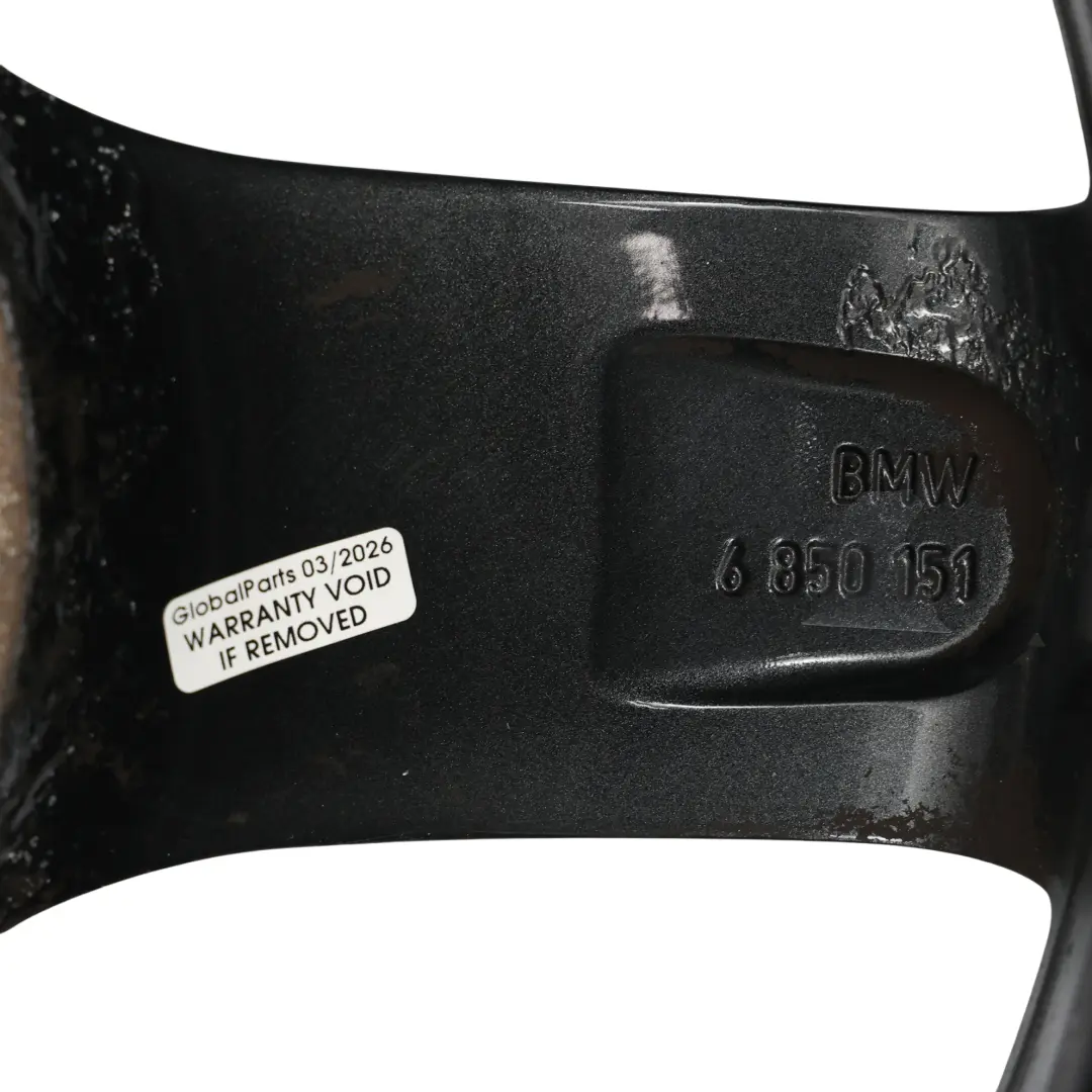 BMW F20 F21 F22 Nero AlluMini o Cerchione IN Lega 17" 7,5J Raggi a Stella 379 - SKU 6850151-4 - Numero di parte 6850151