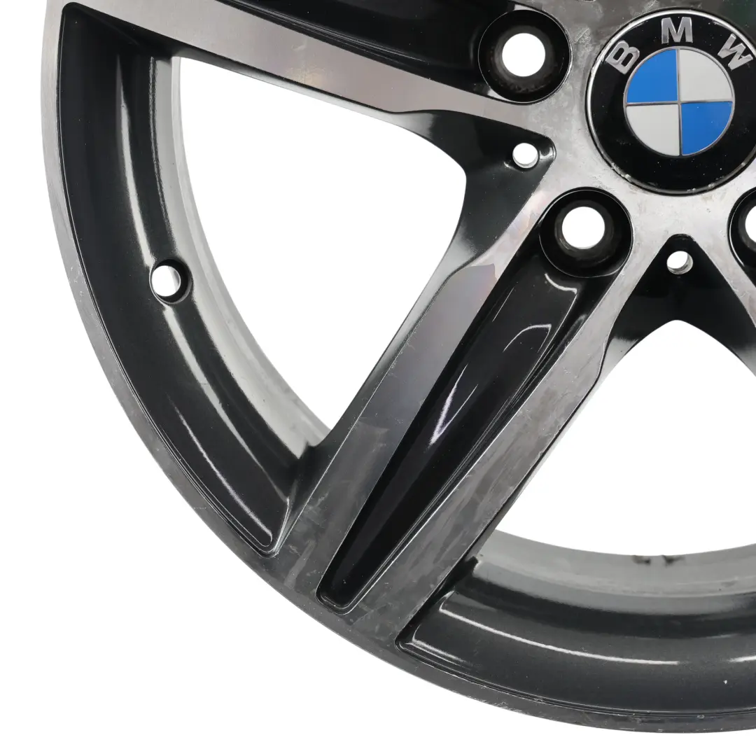 Schwarz Alu Felge Alufelge 17" 7,5J Sternspeiche 379 für BMW F20 F21 F22 mit Teilenummer 6850151 BMW F20 F21 F22 Schwarz Alu Felge Alufelge 17" 7,5J Sternspeiche 379 - SKU 6850151-4 - Teilenummer 6850151
