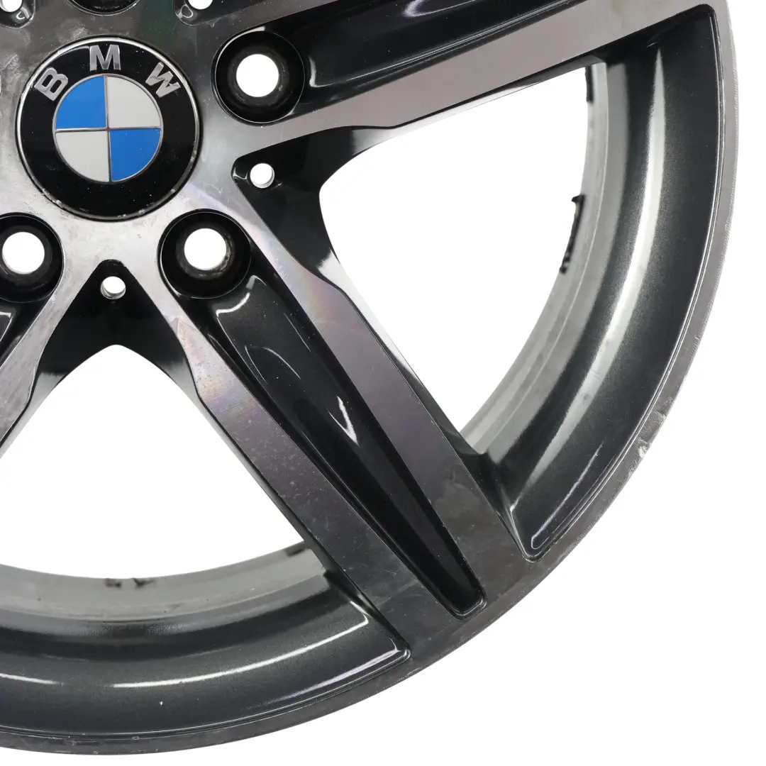 Schwarz Alu Felge Alufelge 17" 7,5J Sternspeiche 379 für BMW F20 F21 F22 mit Teilenummer 6850151 BMW F20 F21 F22 Schwarz Alu Felge Alufelge 17" 7,5J Sternspeiche 379 - SKU 6850151-4 - Teilenummer 6850151
