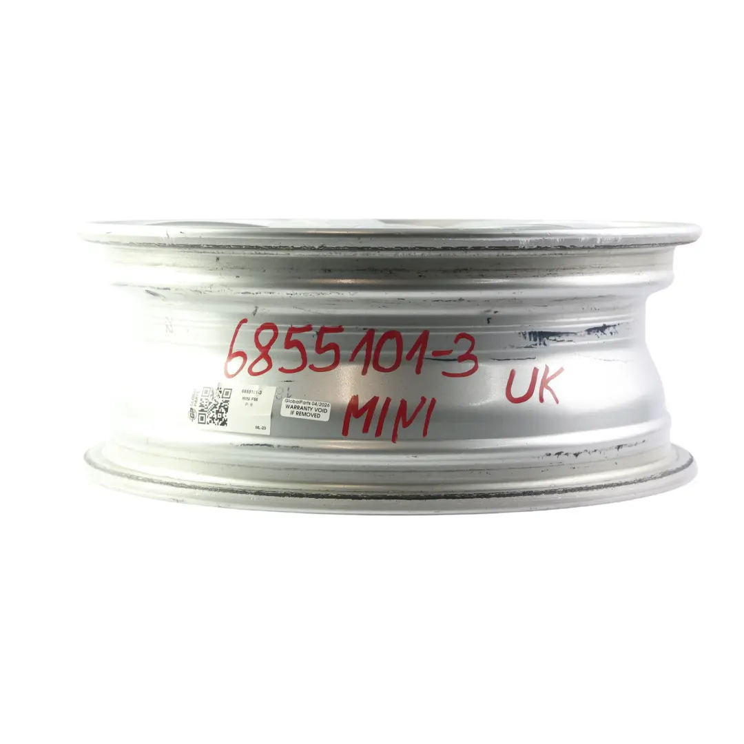 Alloy Rim 15" 5,5J ET:46 Heli Spoke 492 to Mini Cooper One F55 F56 F57 Wheel with Part number 6855101 Mini Cooper One F55 F56 F57 Wheel Alloy Rim 15" 5,5J ET:46 Heli Spoke 492 - SKU 6855101-3 - Part number 6855101