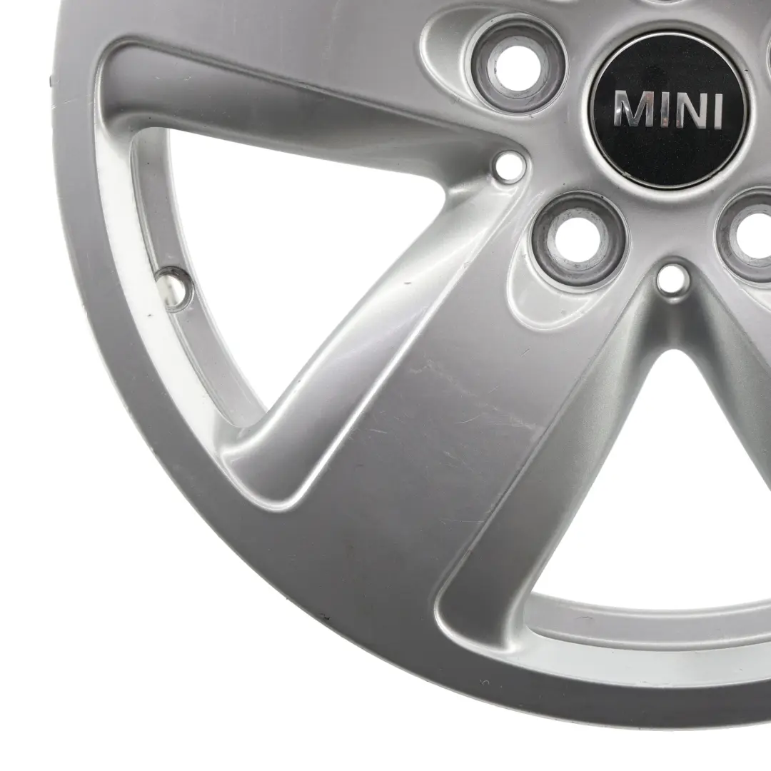 Silberne Leichtmetallfelge 16" ET:54 7J Revolite Speiche für Mini Cooper F54 mit Teilenummer 6856043 Mini Cooper F54 Silberne Leichtmetallfelge 16" ET:54 7J Revolite Speiche - SKU 6856043-1 - Teilenummer 6856043