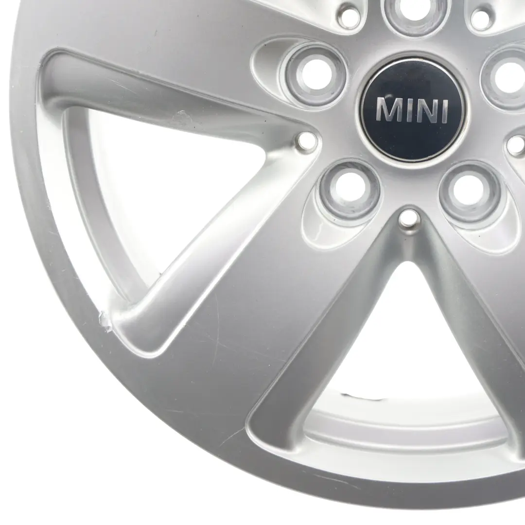 Silberne Leichtmetallfelge 16" ET:54 7J Revolite Speiche für Mini Cooper F54 mit Teilenummer 6856043 Mini Cooper F54 Silberne Leichtmetallfelge 16" ET:54 7J Revolite Speiche - SKU 6856043-2 - Teilenummer 6856043