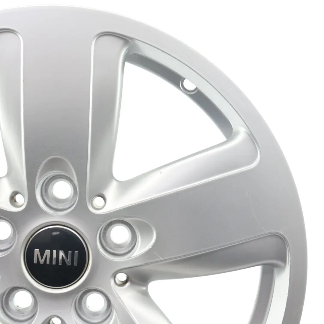 llanta de aleación de plata 16 "ET: 54 7J Revolite Spoke para Mini Cooper F54 con número de pieza 6856043 Mini Cooper F54 llanta de aleación de plata 16 "ET: 54 7J Revolite Spoke - SKU 6856043-2 - Número de pieza 6856043