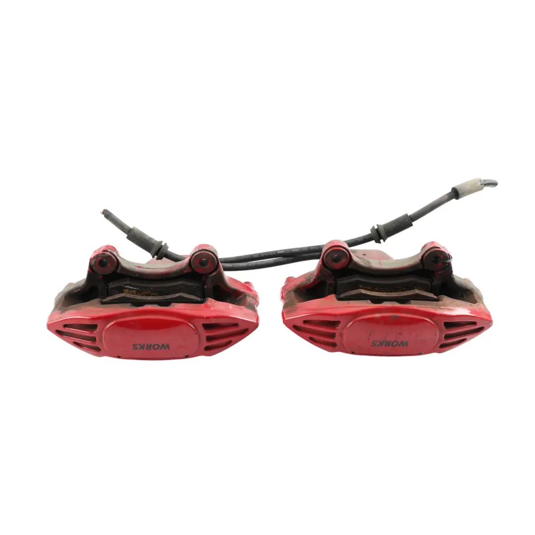 Front Wheel Brembo Brakes Caliper Set to Mini R55 R56 R57 JCW John Cooper Works with Part number 6856652 Mini R55 R56 R57 JCW John Cooper Works Front Wheel Brembo Brakes Caliper Set - SKU 6856651-1 - Part number 6856652