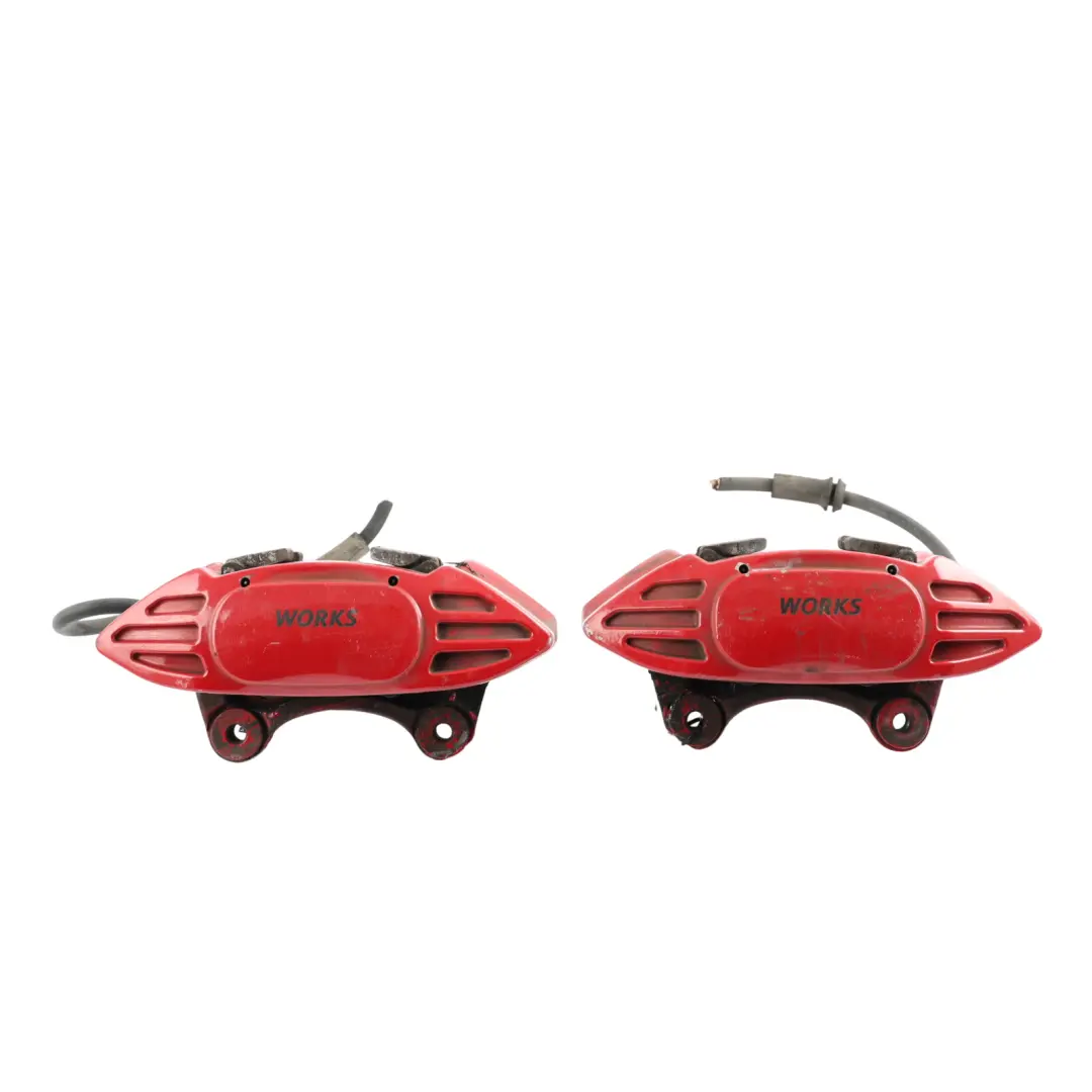 Rueda Delantera Juego pinzas freno Brembo para Mini R55 R56 R57 JCW John Cooper Works con número de pieza 6856652 Mini R55 R56 R57 JCW John Cooper Works Rueda Delantera Juego pinzas freno Brembo - SKU 6856651-1 - Número de pieza 6856652
