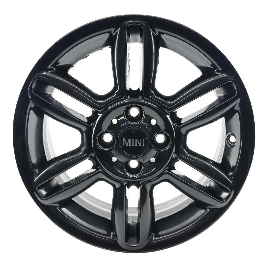 Cerchio In Lega Nero 16" 6,5J 6-Star Twin Spoke 119 per Mini Cooper R55 R56 R57 con numero di parte 6856969 Mini Cooper R55 R56 R57 Cerchio In Lega Nero 16" 6,5J 6-Star Twin Spoke 119 - SKU 6856969-1 - Numero di parte 6856969