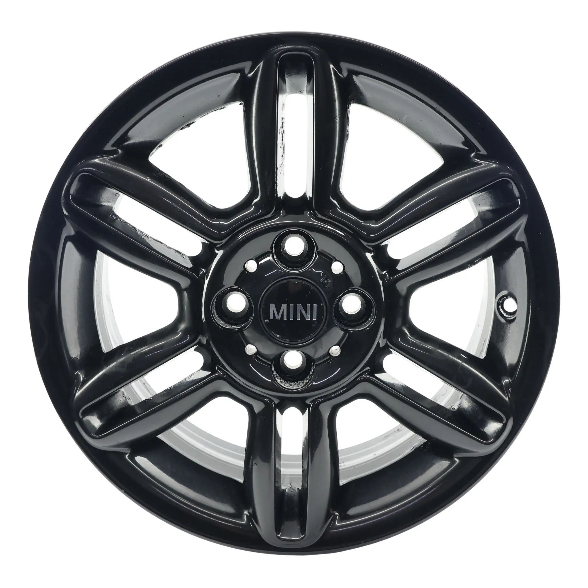 Mini Cooper R55 R56 R57 Llanta De Aleación Negra 16" 6,5J 6-Star Twin Spoke 119