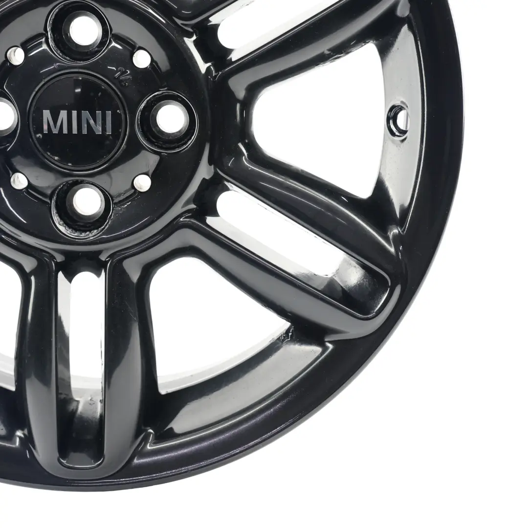 Alloy Rim 16" 6,5J 6-Star Twin Spoke 119 to Mini Cooper R55 R56 R57 Black Wheel with Part number 6856969 Mini Cooper R55 R56 R57 Black Wheel Alloy Rim 16" 6,5J 6-Star Twin Spoke 119 - SKU 6856969-1 - Part number 6856969