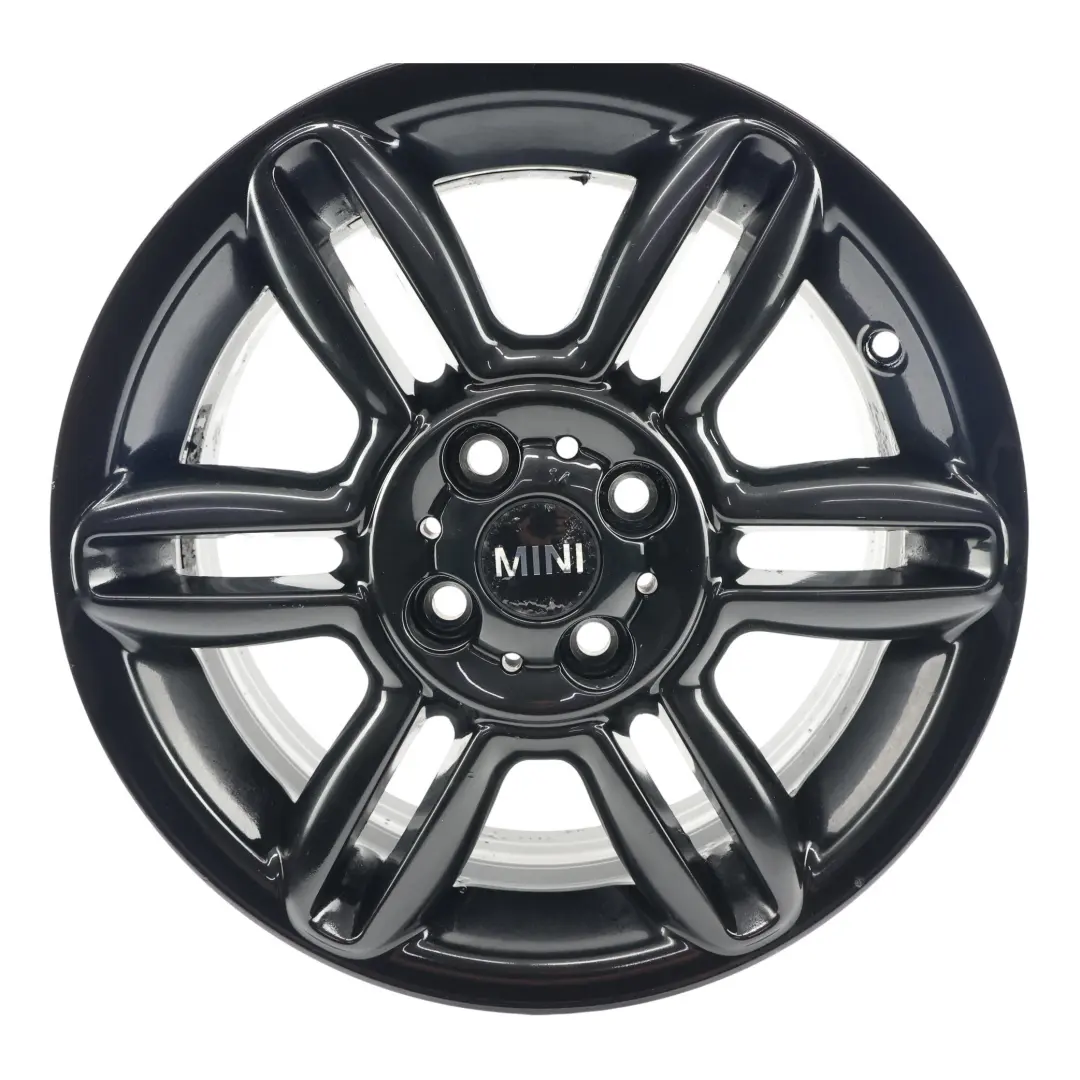Cerchio In Lega Nero 16" 6,5J 6-Star Twin Spoke 119 per Mini Cooper R55 R56 R57 con numero di parte 6856969 Mini Cooper R55 R56 R57 Cerchio In Lega Nero 16" 6,5J 6-Star Twin Spoke 119 - SKU 6856969-3 - Numero di parte 6856969