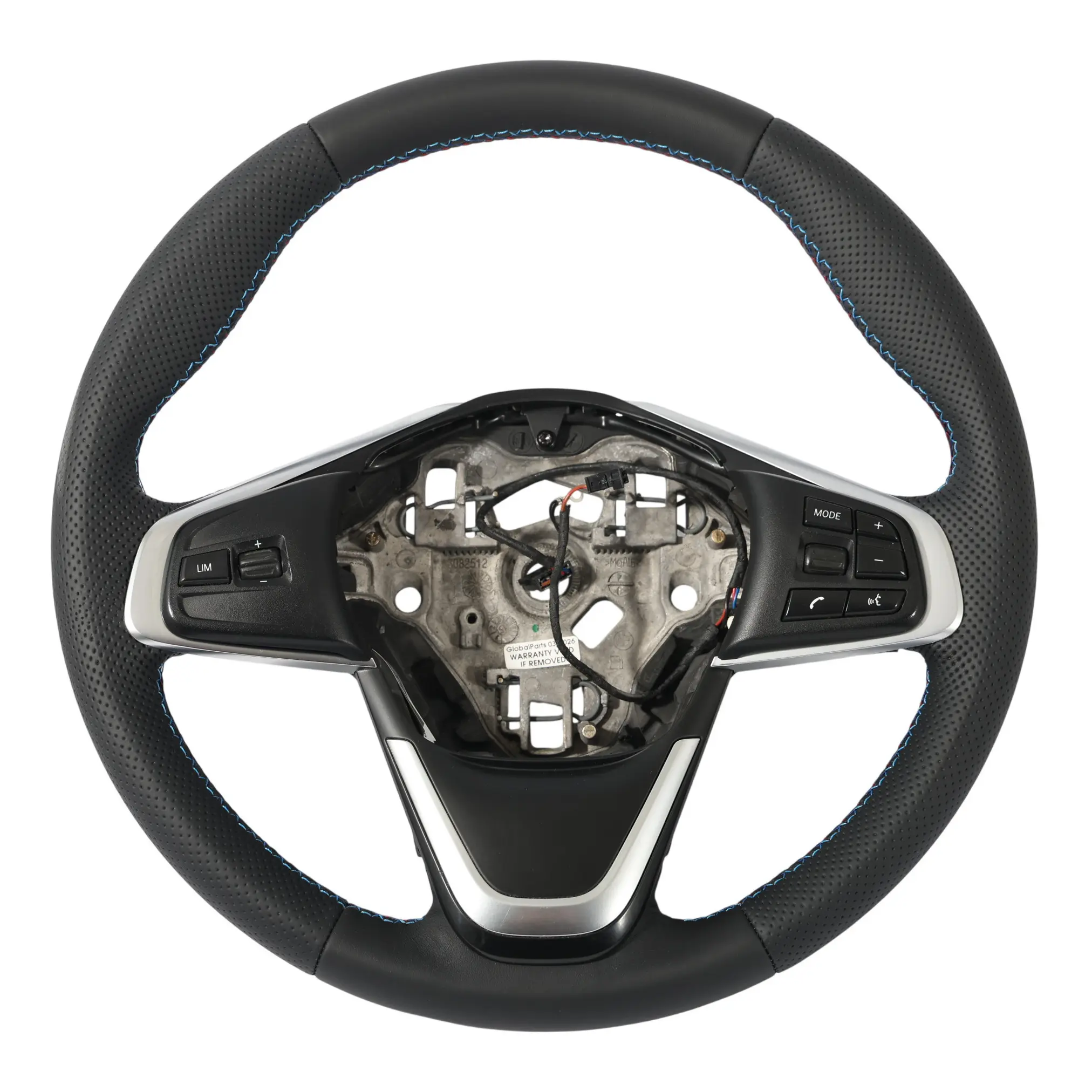 BMW F45 F46 X1 F48 X2 F39 NEW Black Leather Sport Steering Wheel M-tricolored