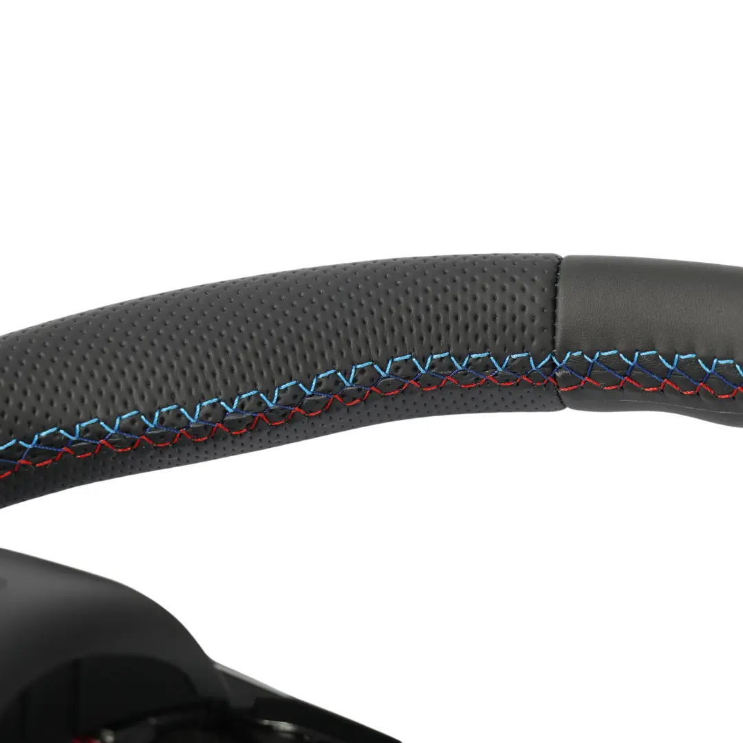 Leather Sport Steering Wheel M-tricolored to BMW F45 F46 X1 F48 X2 F39 NEW Black with Part number 6860357 BMW F45 F46 X1 F48 X2 F39 NEW Black Leather Sport Steering Wheel M-tricolored - SKU 6860357-2 - Part number 6860357