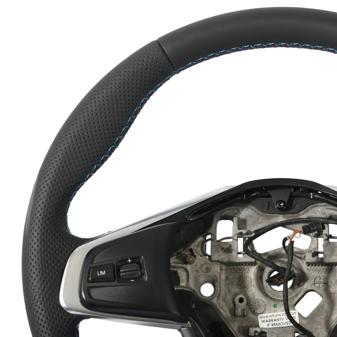 Leather Sport Steering Wheel M-tricolored to BMW F45 F46 X1 F48 X2 F39 NEW Black with Part number 6860357 BMW F45 F46 X1 F48 X2 F39 NEW Black Leather Sport Steering Wheel M-tricolored - SKU 6860357-2 - Part number 6860357