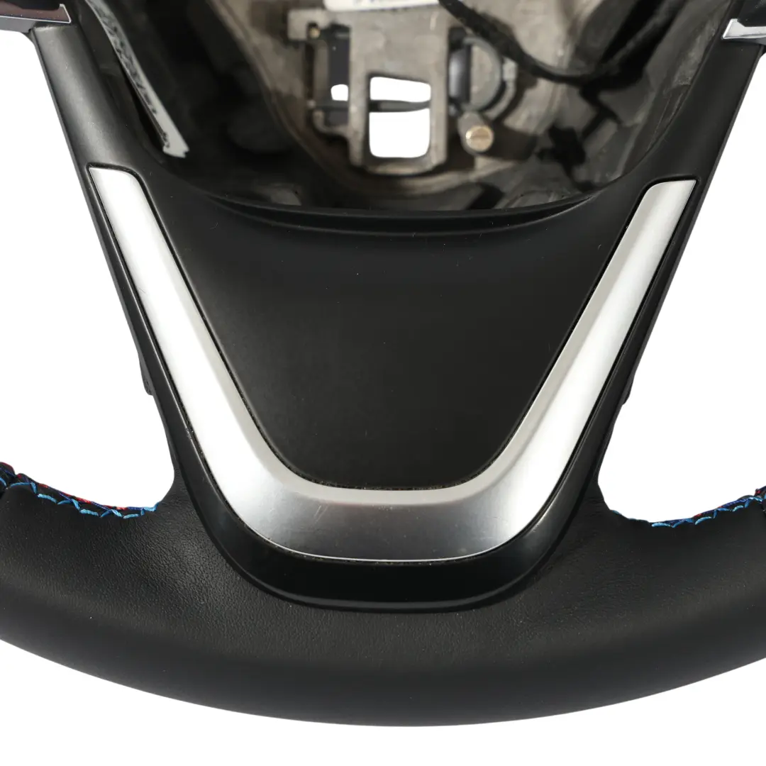 Leather Sport Steering Wheel M-tricolored to BMW F45 F46 X1 F48 X2 F39 NEW Black with Part number 6860357 BMW F45 F46 X1 F48 X2 F39 NEW Black Leather Sport Steering Wheel M-tricolored - SKU 6860357-2 - Part number 6860357