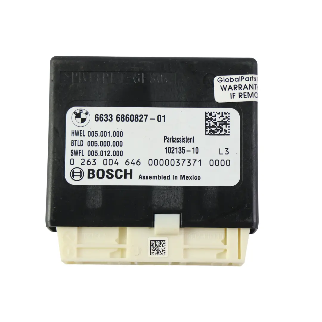 Modulo Controllo Assistenza Parcheggio PDC per BMW F20 F21 F22 F23 F30 F31 con numero di parte 6860827 BMW F20 F21 F22 F23 F30 F31 Modulo Controllo Assistenza Parcheggio PDC - SKU 6860827 - Numero di parte 6860827