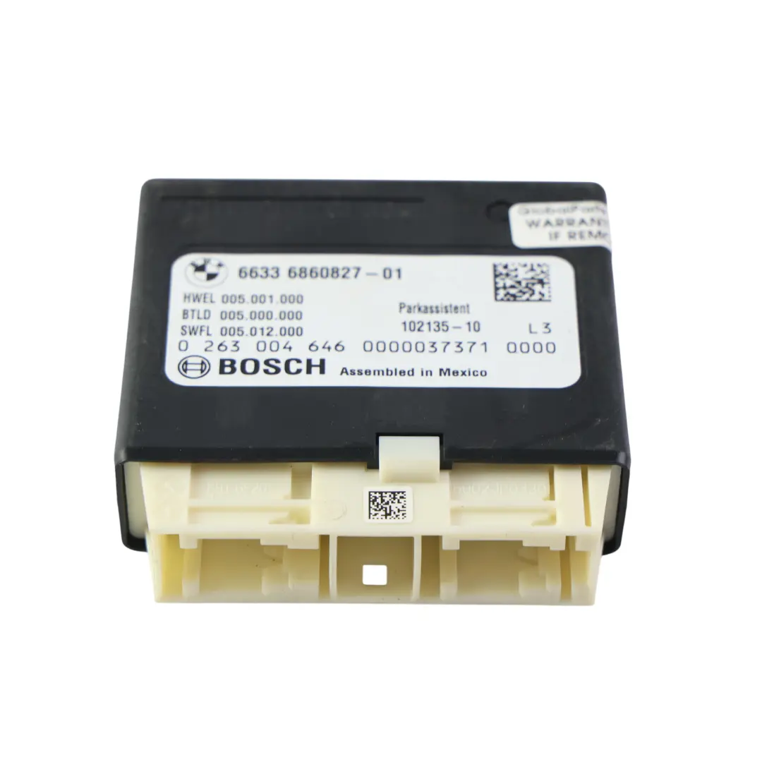 Módulo Control Asistencia Aparcamiento PDC para BMW F20 F21 F22 F23 F30 F31 con número de pieza 6860827 BMW F20 F21 F22 F23 F30 F31 Módulo Control Asistencia Aparcamiento PDC - SKU 6860827 - Número de pieza 6860827