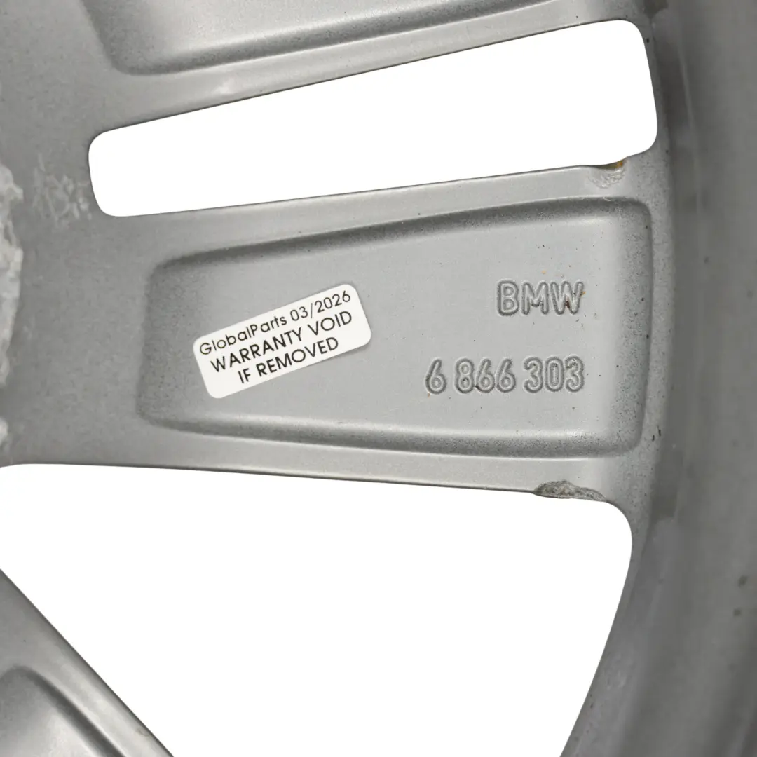 BMW F20 F21 F22 F23 Jante Alliage Gris Ferrique 17" Double Rayon 655 ET:43 7,5J - SKU 6866303-1 - Numéro de pièce 6866303