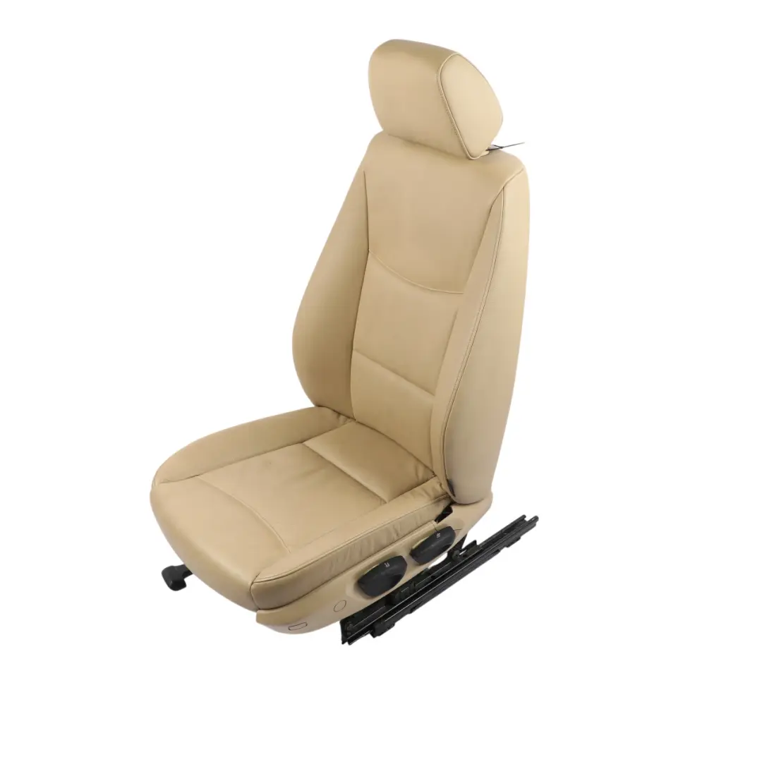 Fotel Przedni Lewy Podgrzewany Beżowa Skóra Dakota do BMW E90 E91 o numerze 6956381 BMW E90 E91 Fotel Przedni Lewy Podgrzewany Beżowa Skóra Dakota - SKU 6956381-1 - Numer Części 6956381