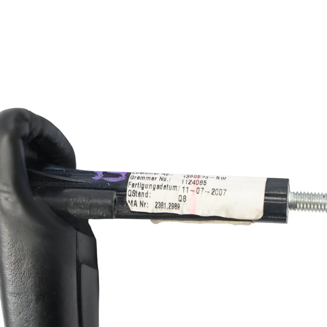 BMW E60 E61 LCI Maniglia Porta Interna Pelle Nera Anteriore Sinistra - SKU 6983689 - Numero di parte 6983689