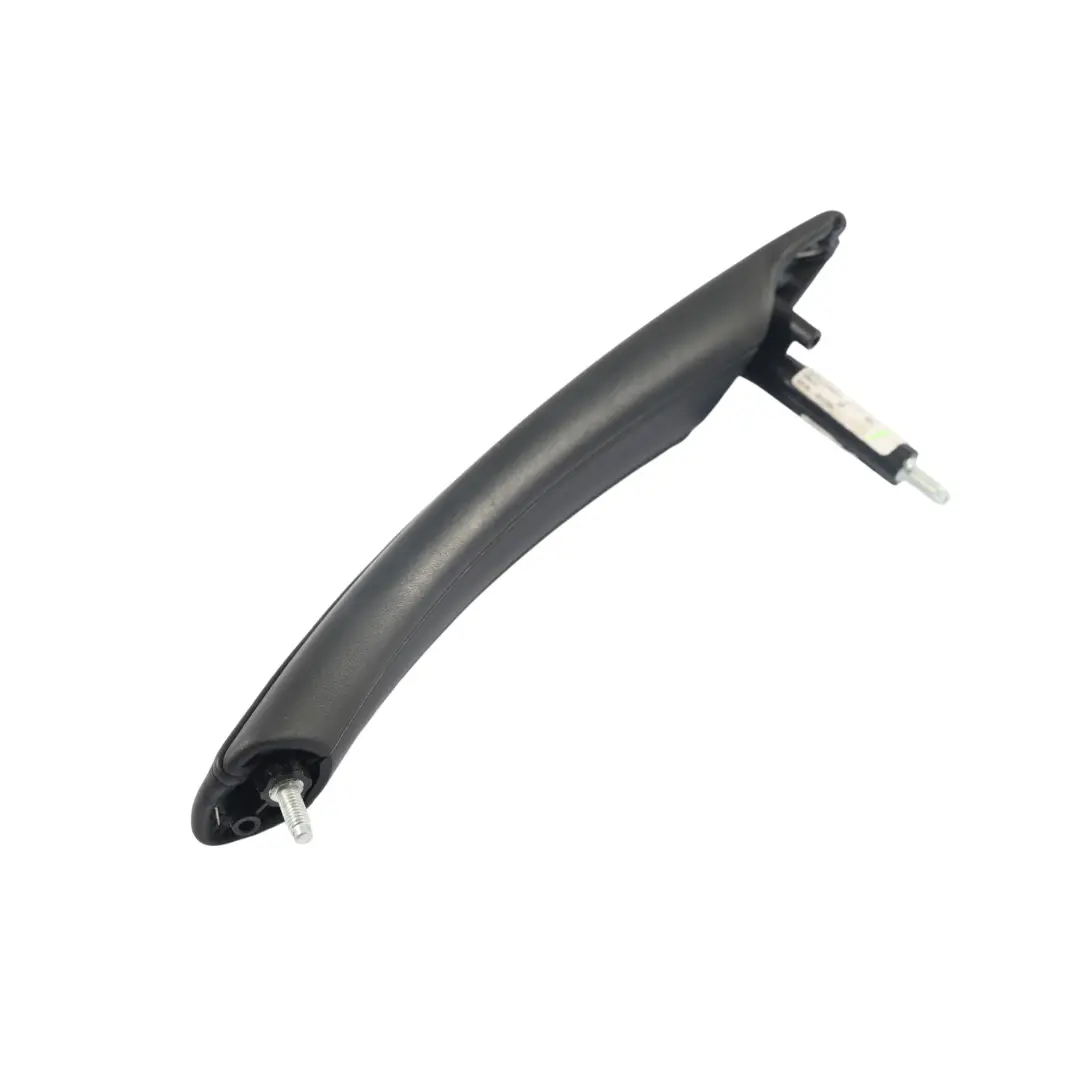 BMW E60 E61 LCI Interior Door Pull Handle Leather Black Rear Left N/S - SKU 6984637 - Part number 6984637