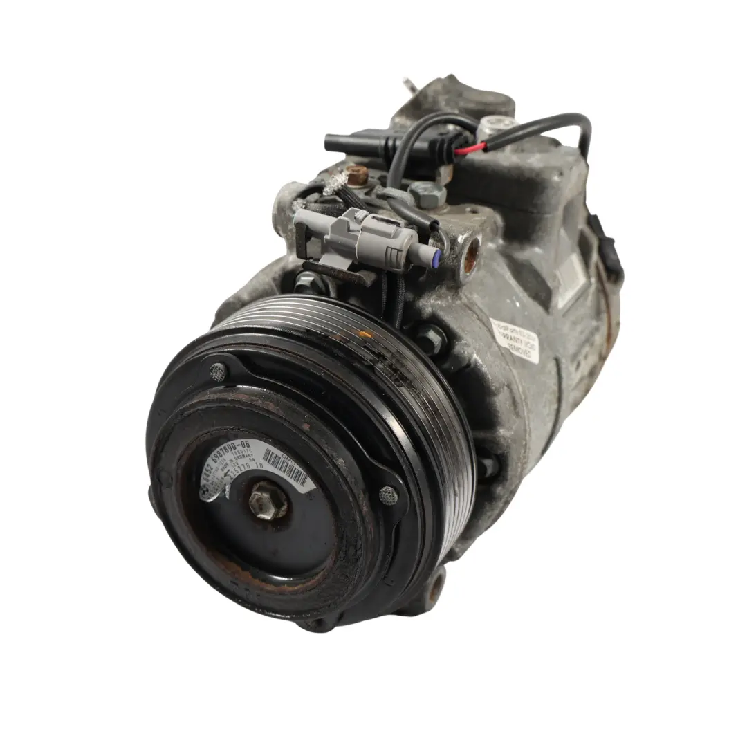 Clima Compresor A/C Aire Acondicionado Con N57 para BMW F10 F11 E70 LCI E71 con número de pieza 6987890 BMW F10 F11 E70 LCI E71 Clima Compresor A/C Aire Acondicionado Con N57 - SKU 6987890 - Número de pieza 6987890