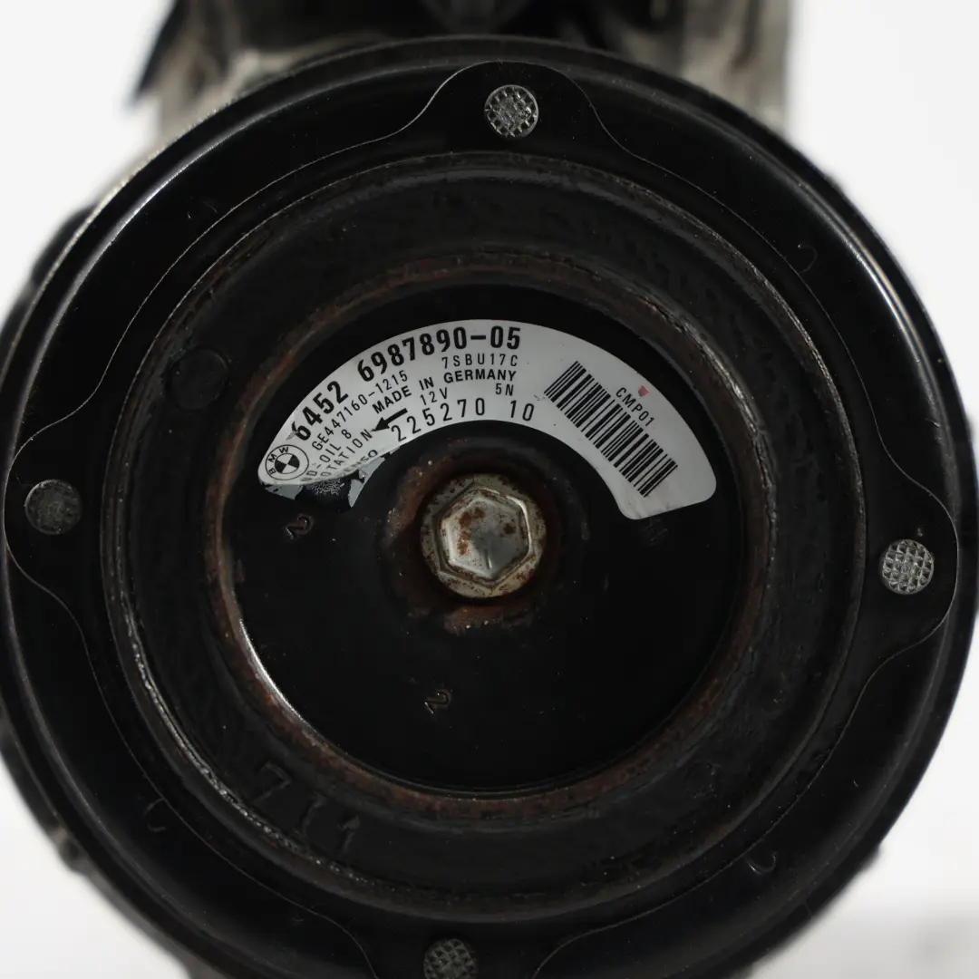 Clima Compresor A/C Aire Acondicionado Con N57 para BMW F10 F11 E70 LCI E71 con número de pieza 6987890 BMW F10 F11 E70 LCI E71 Clima Compresor A/C Aire Acondicionado Con N57 - SKU 6987890 - Número de pieza 6987890