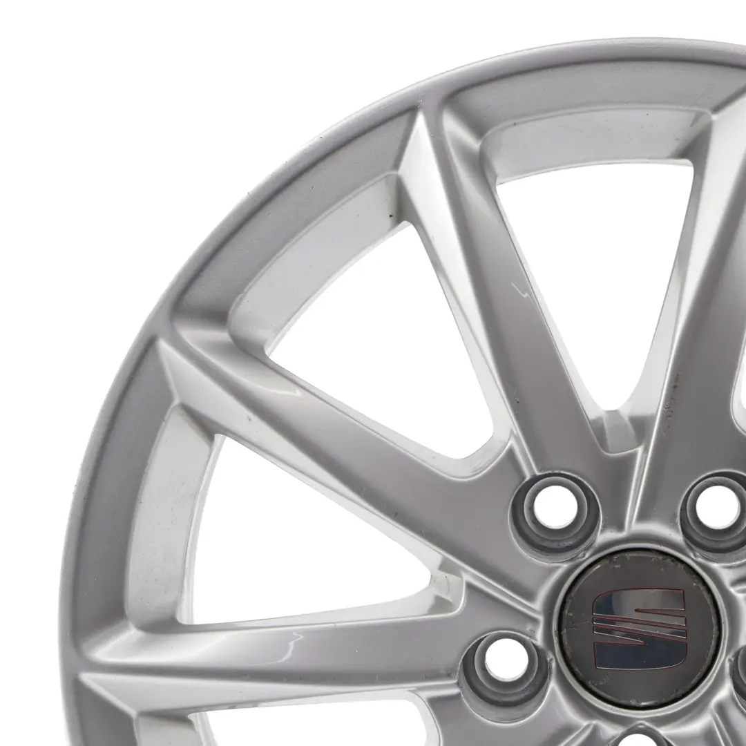 Seat Ibiza Mk4 Llanta Aleación Plata 15" 6J ET38 5X100 - SKU 6J0601025K-1 - Número de pieza 6J0601025K
