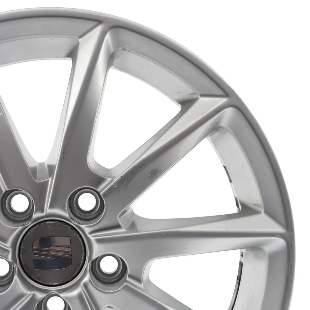 Seat Ibiza Mk4 Cerchione Lega Argento 15" 6J ET38 5X100 - SKU 6J0601025K-1 - Numero di parte 6J0601025K
