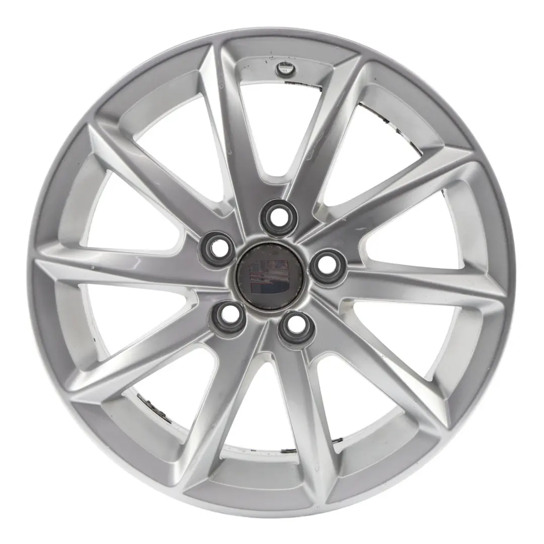 Seat Ibiza Mk4 Silver Alloy Wheel 15" 6J ET38 5X100 - SKU 6J0601025K-2 - Part number 6J0601025K
