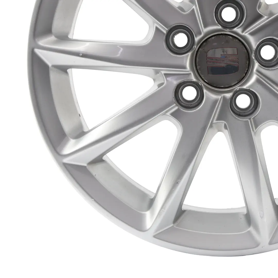 Mk4 Silber Alu Felge 15" 6J ET38 5X100 für Seat Ibiza mit Teilenummer 6J0601025K Seat Ibiza Mk4 Silber Alu Felge 15" 6J ET38 5X100 - SKU 6J0601025K-2 - Teilenummer 6J0601025K