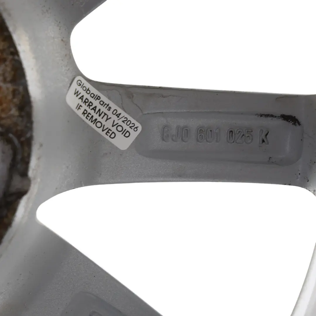 Seat Ibiza Mk4 Felga Aluminiowa Srebrna 15" 6J ET38 5X100 - SKU 6J0601025K-3 - Numer Części 6J0601025K