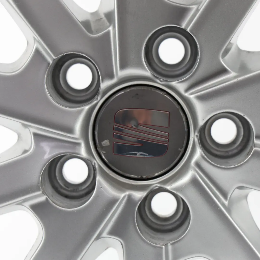 Seat Ibiza Mk4 Silber Alu Felge 15" 6J ET38 5X100 - SKU 6J0601025K-3 - Teilenummer 6J0601025K