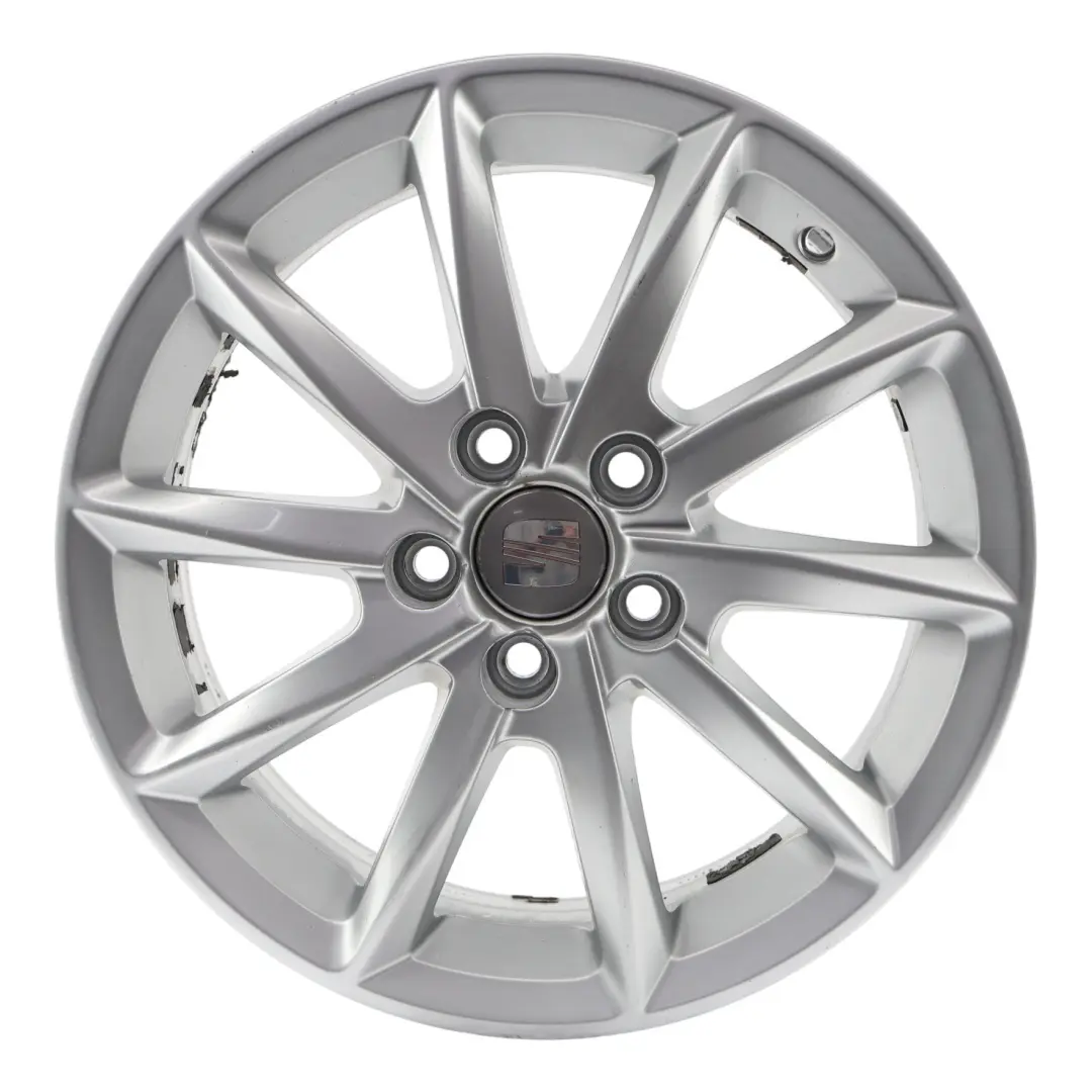 Seat Ibiza Mk4 Cerchione Lega Argento 15" 6J ET38 5X100 - SKU 6J0601025K-4 - Numero di parte 6J0601025K