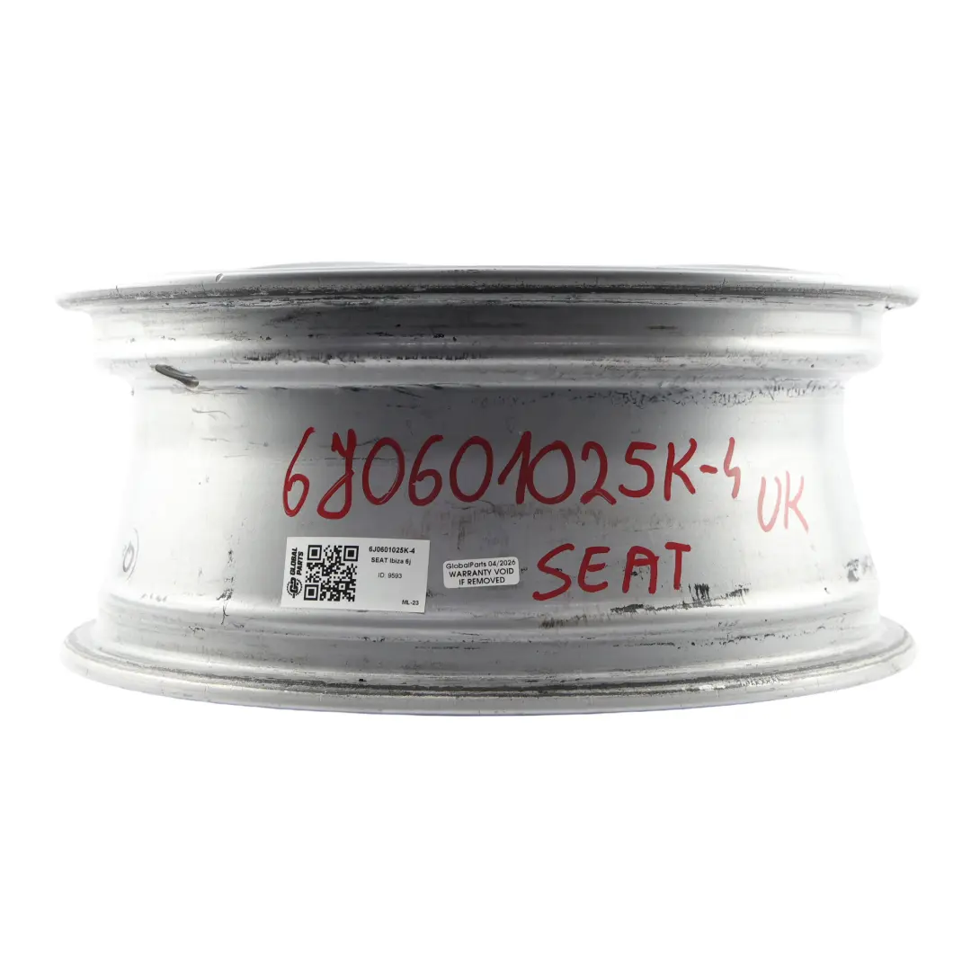 Mk4 Llanta Aleación Plata 15" 6J ET38 5X100 para Seat Ibiza con número de pieza 6J0601025K Seat Ibiza Mk4 Llanta Aleación Plata 15" 6J ET38 5X100 - SKU 6J0601025K-4 - Número de pieza 6J0601025K
