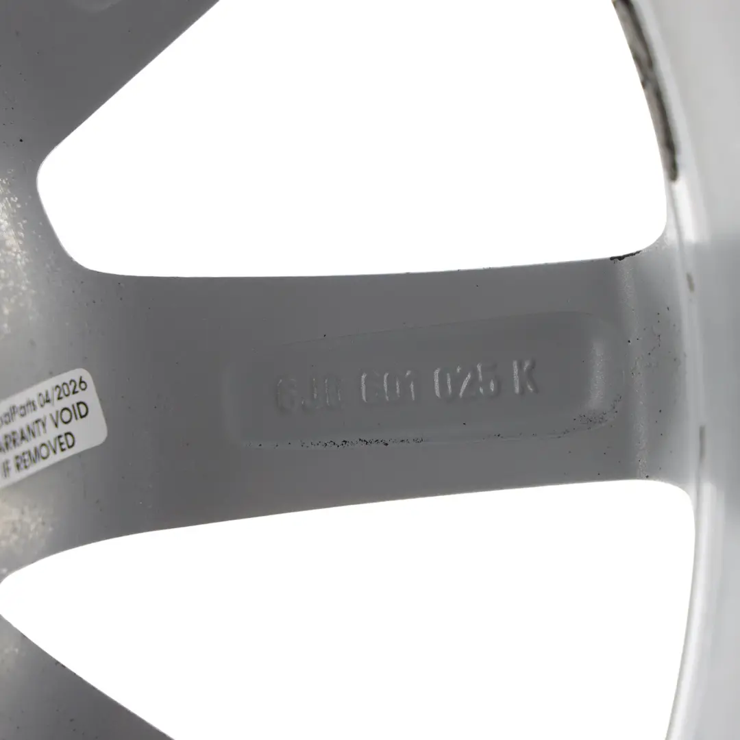 Mk4 Silber Alu Felge 15" 6J ET38 5X100 für Seat Ibiza mit Teilenummer 6J0601025K Seat Ibiza Mk4 Silber Alu Felge 15" 6J ET38 5X100 - SKU 6J0601025K-4 - Teilenummer 6J0601025K