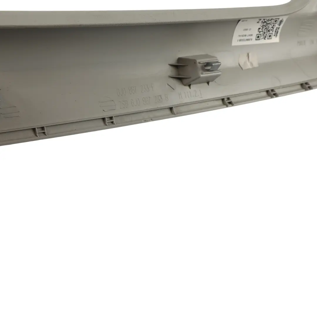 Seat Ibiza 6J Garniture Montant A Panneau Gris Supérieur Gauche - SKU 6J0867233B-1 - Numéro de pièce 6J0867233B