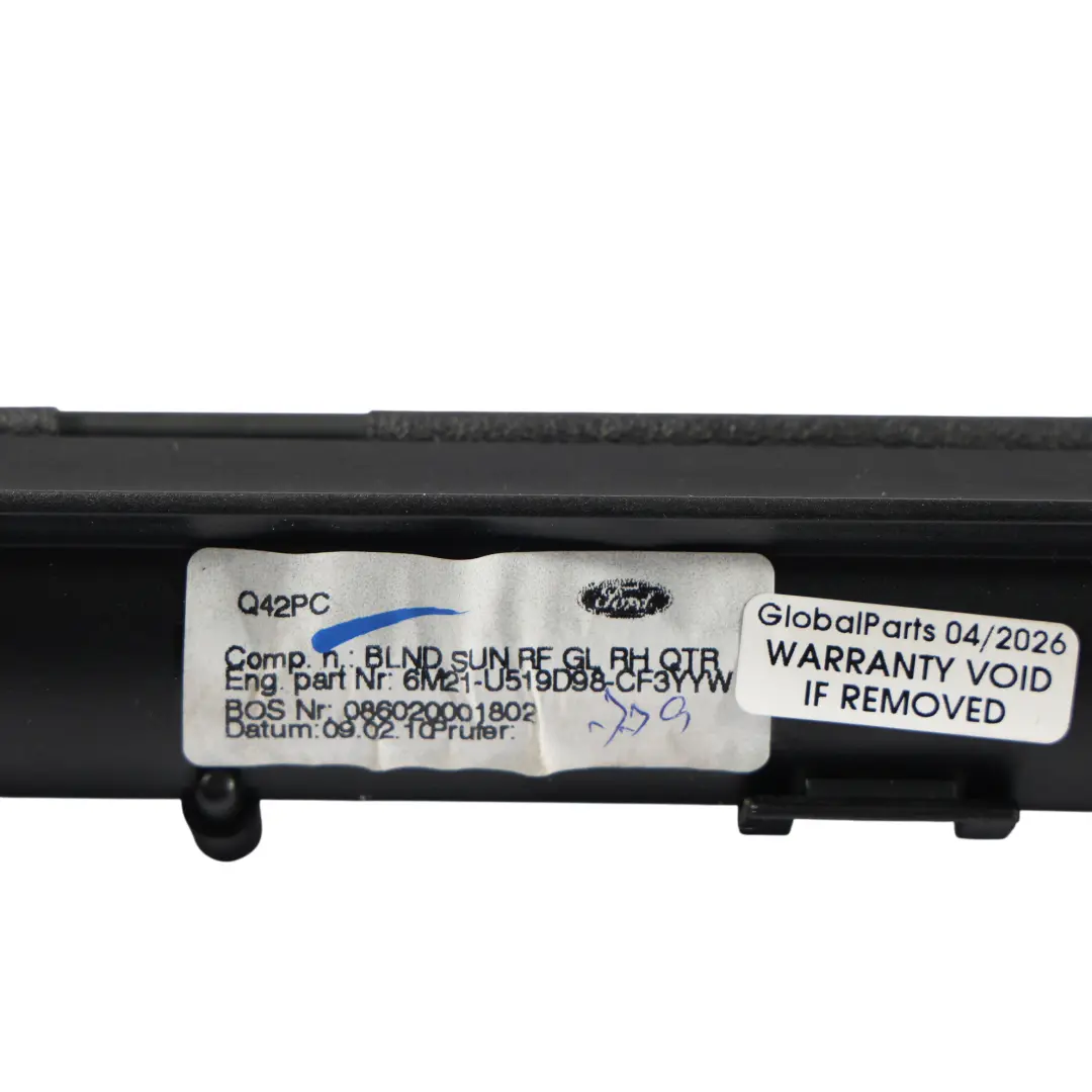 Sonnenblende Rollo Sichtschutz Vorhang Rechts 086020001802 für Ford Transit MK7 mit Teilenummer 6M21-U51D98-CF3YYW Ford Transit MK7 Sonnenblende Rollo Sichtschutz Vorhang Rechts 086020001802 - SKU 6M21-U51D98-CF3YYW - Teilenummer 6M21-U51D98-CF3YYW