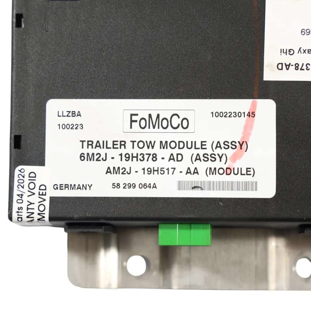 Ford Galaxy MK2 Modulo Controllo Traino Gancio ECU - SKU 6M2J-19H378-AD - Numero di parte 6M2J-19H378-AD
