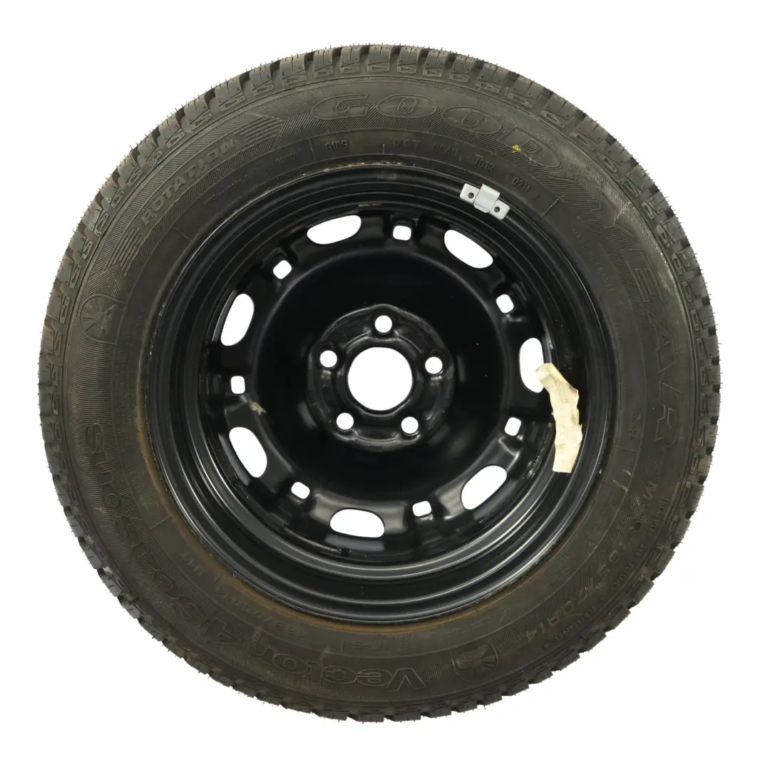 Mk5 Llanta Acero Repuesto R14 5J ET:43 Neumático para Volkswagen Polo con número de pieza 6Q0601027R Volkswagen Polo Mk5 Llanta Acero Repuesto R14 5J ET:43 Neumático - SKU 6Q0601027R-2 - Número de pieza 6Q0601027R