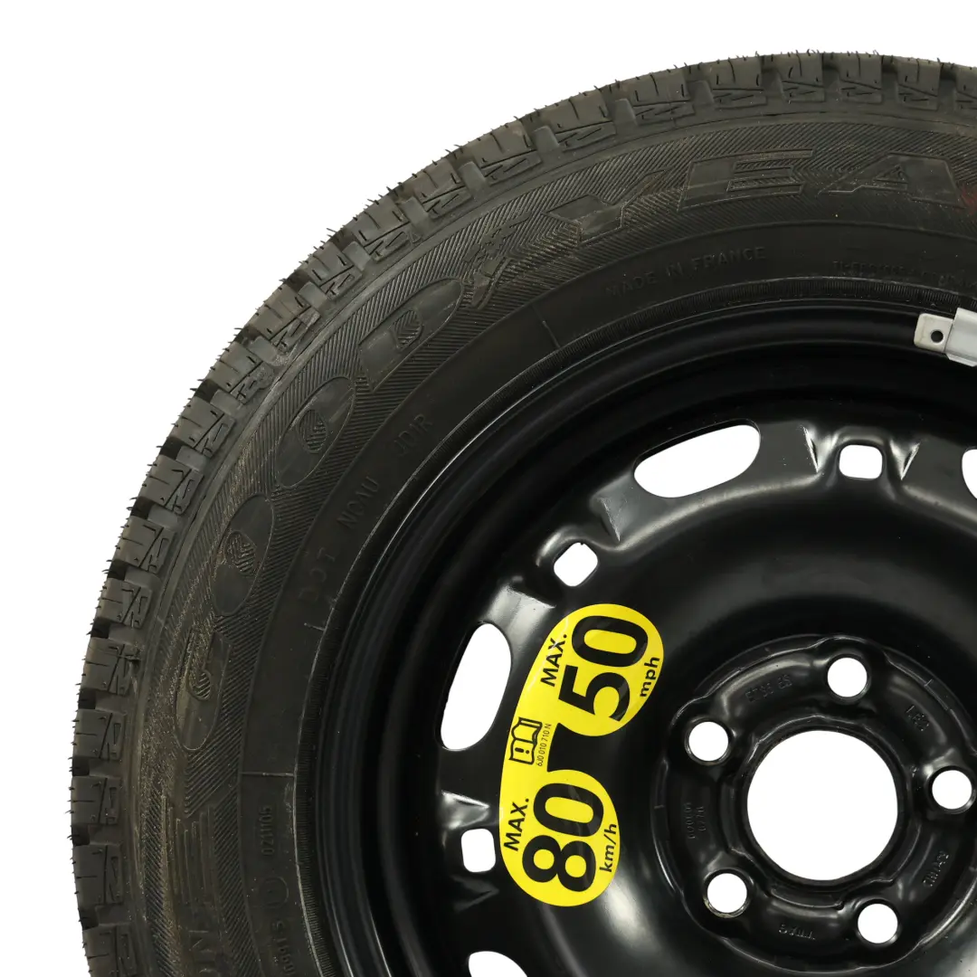 Volkswagen Polo Mk5 Cerchione Acciaio Ruota Scorta R14 5J ET:43 - SKU 6Q0601027R-2 - Numero di parte 6Q0601027R