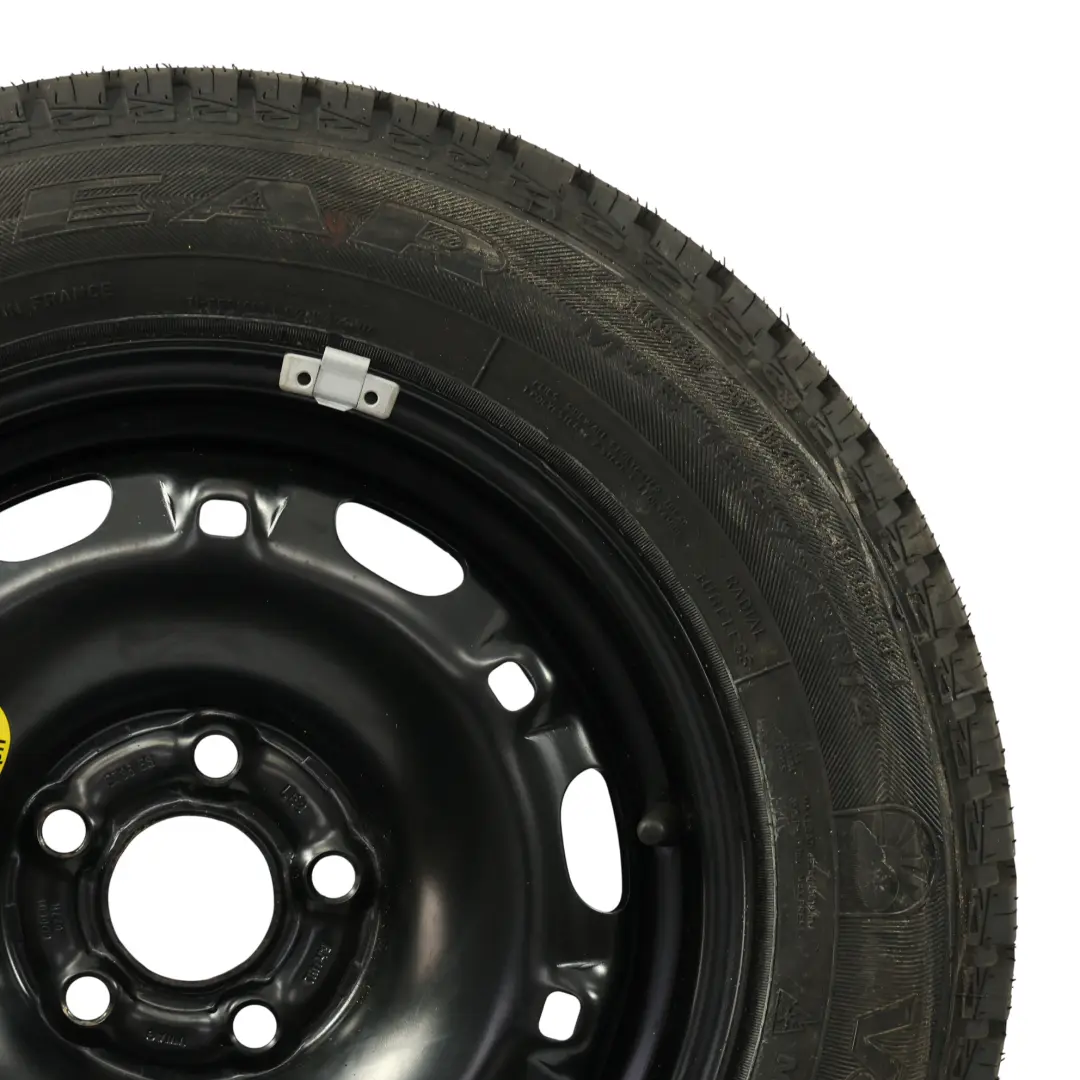 Volkswagen Polo Mk5 Ersatzrad Stahlfelge R14 5J ET:43 Goodyear Reifen - SKU 6Q0601027R-2 - Teilenummer 6Q0601027R