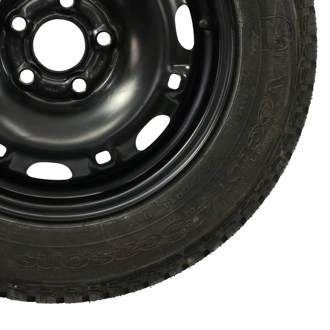 Mk5 Spare Wheel Steel Rim R14 5J ET:43 Goodyear Tyre 165/70 to VW Polo with Part number 6Q0601027R VW Polo Mk5 Spare Wheel Steel Rim R14 5J ET:43 Goodyear Tyre 165/70 - SKU 6Q0601027R-2 - Part number 6Q0601027R