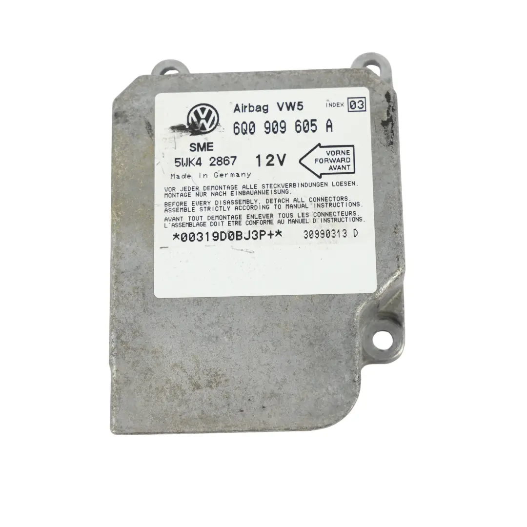 Volkswagen Golf IV Mk4 Módulo Aire ECU Unidad Control - SKU 6Q0909605A - Número de pieza 6Q0909605A