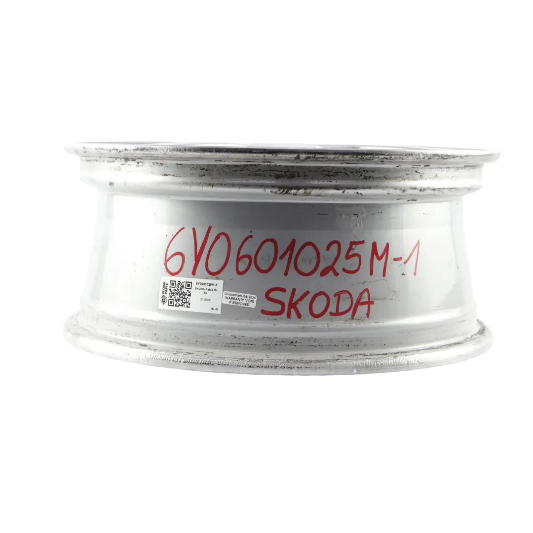 Skoda Fabia MK1 6Y VRS Llanta Aleación Plata 16" 6,5JX16H2 ET:37 - SKU 6Y0601025M-1 - Número de pieza 6Y0601025M