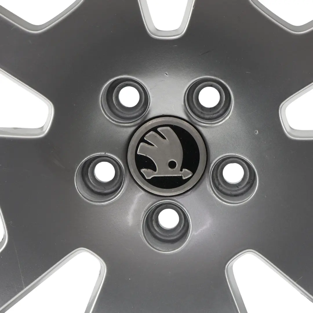 Skoda Fabia Mk1 6Y VRS Wheel Rim Alloy Silver 16" 6,5JX16H2 ET:37 - SKU 6Y0601025M-1 - Part number 6Y0601025M
