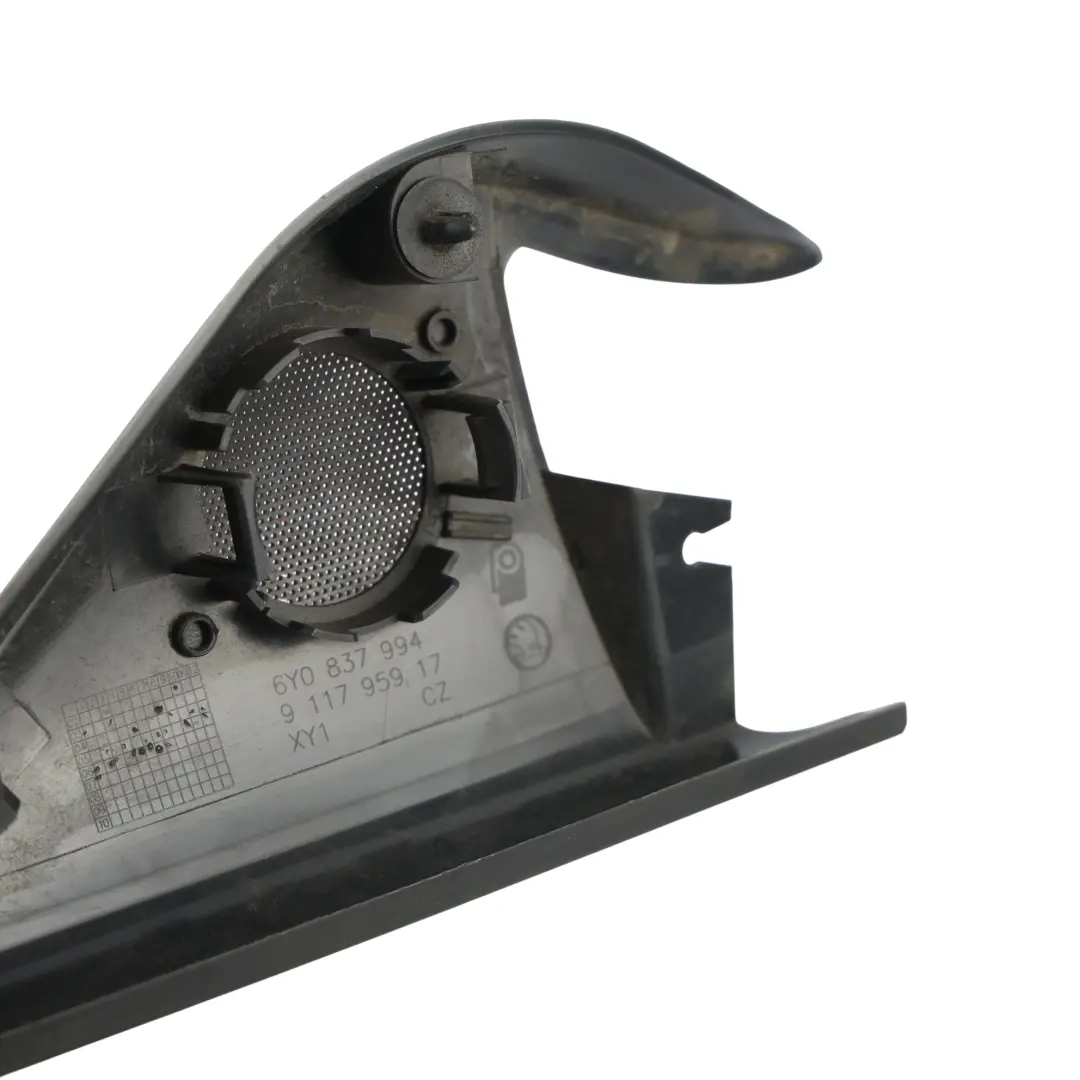 Skoda Fabia Mk1 6Y Speaker Cover Wing Mirror Triangle Trim Front Right O/S Black - SKU 6Y0837994 - Part number 6Y0837994