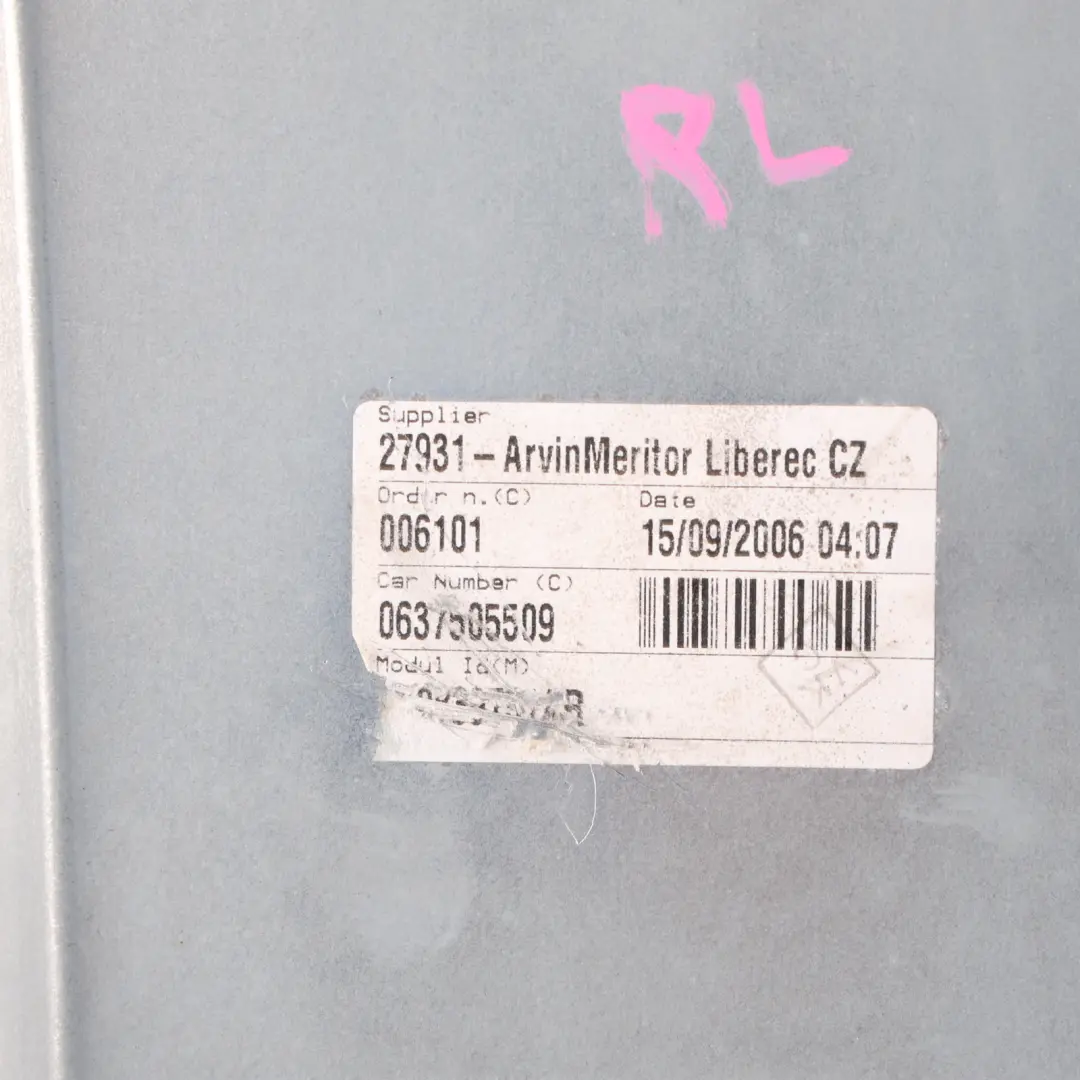 Skoda Fabia Mk1 6Y Door Window Lifter Regulator Panel Rear Left N/S 6Y0839755B - SKU 6Y0839655 - Part number 6Y0839655