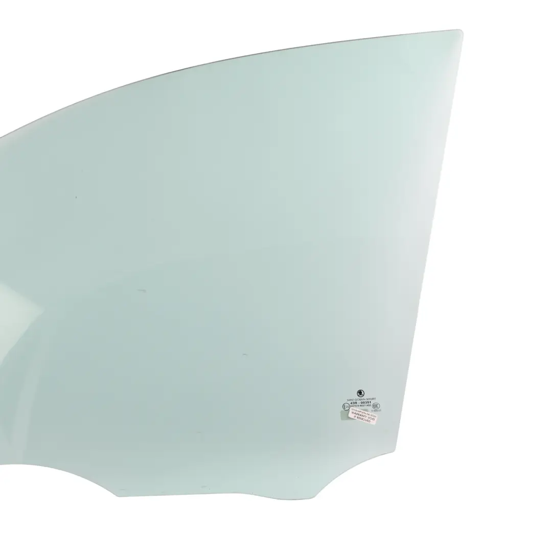 Skoda Fabia 6Y Door Window Glass AS2 Front Left N/S - SKU 6Y0845201A - Part number 6Y0845201A